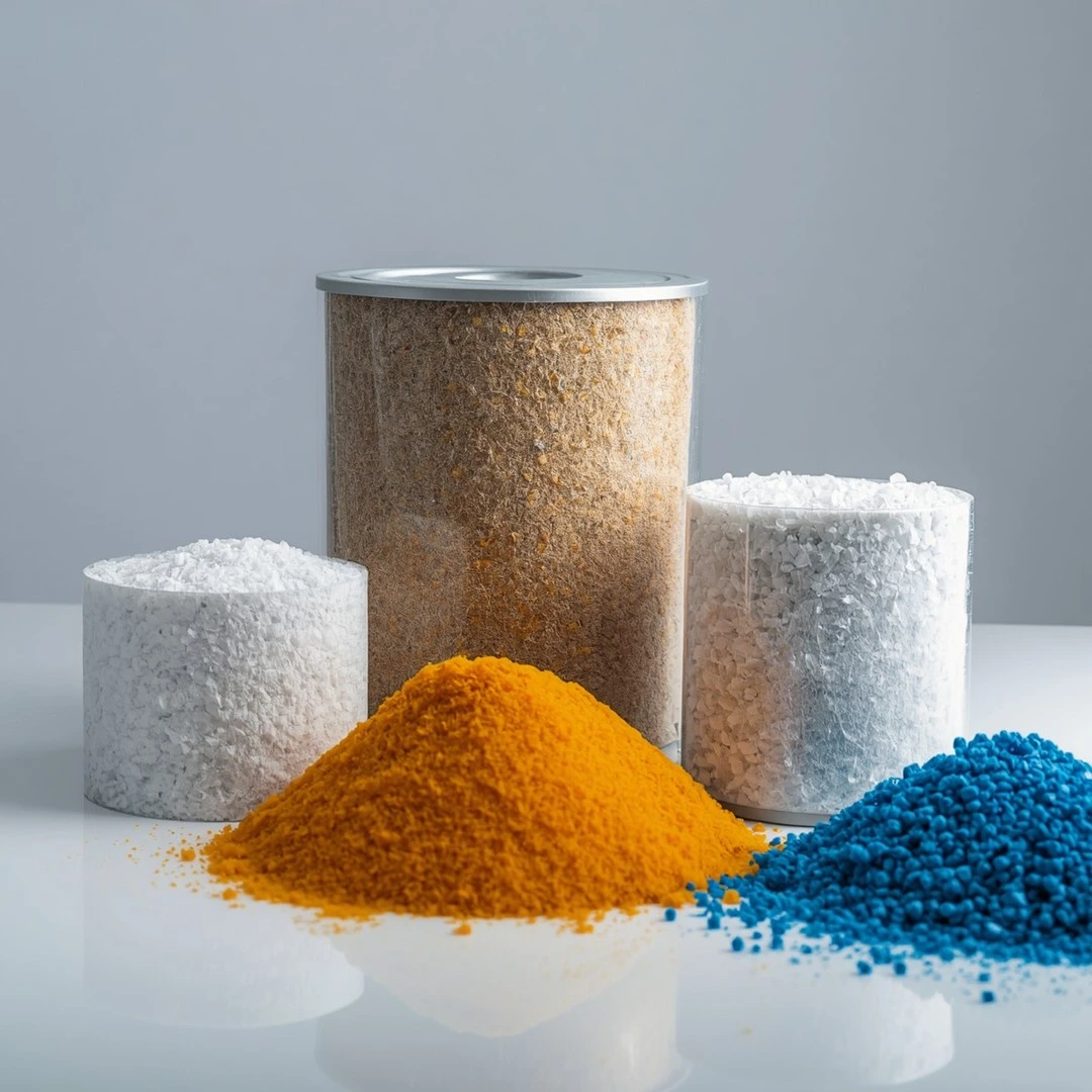 resin and industrial salt